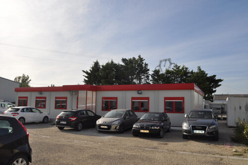 Bungalows modulaires pour aménagement de bureaux