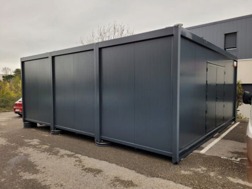 Pose de modules à usage d’atelier avec électricité et climatisation