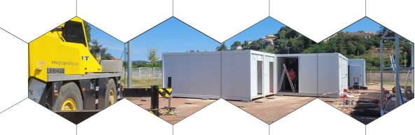 Locami transporte, et installe les copnteneurs loués