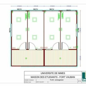 plan des locaux de l'université de Nîmes